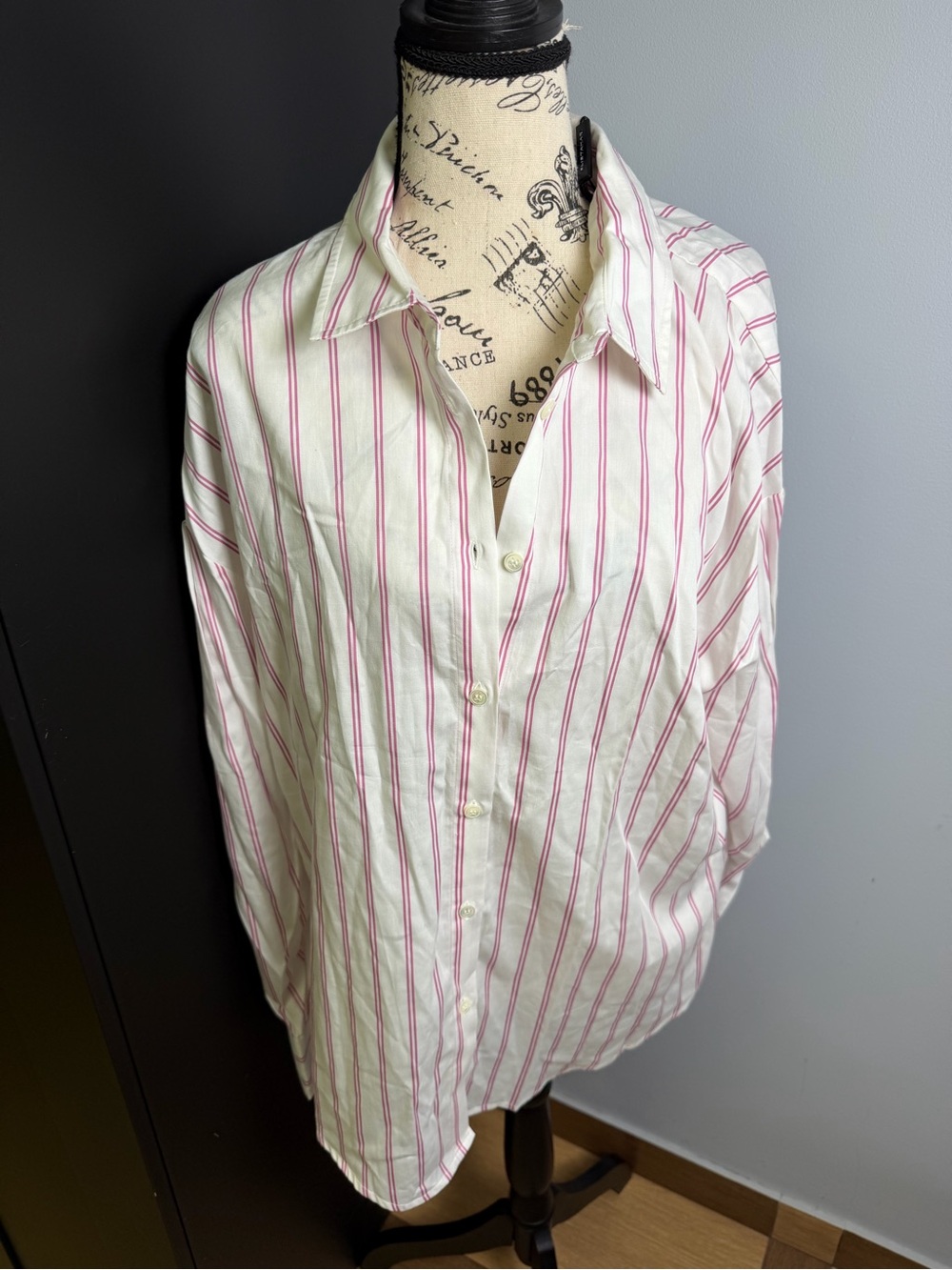 Elie Tahari striped button down casual shirt NWT Size XL
